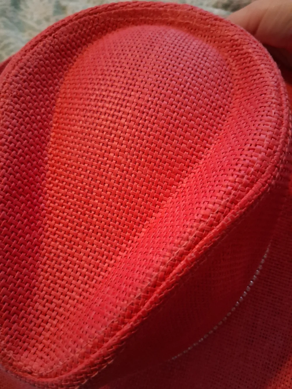 Hot Pink Straw Cowboy Hat with Rhinestone Band